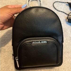 Michael Kors Jaycee Black Mini Backpack